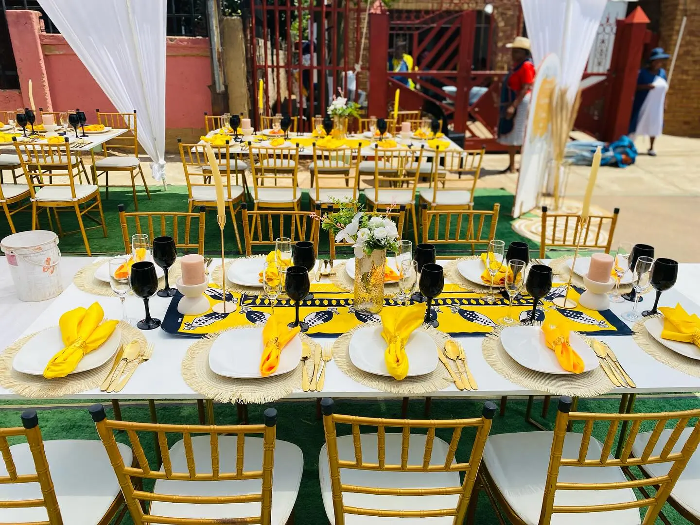 Magic Plum yellow theme Swati wedding decor