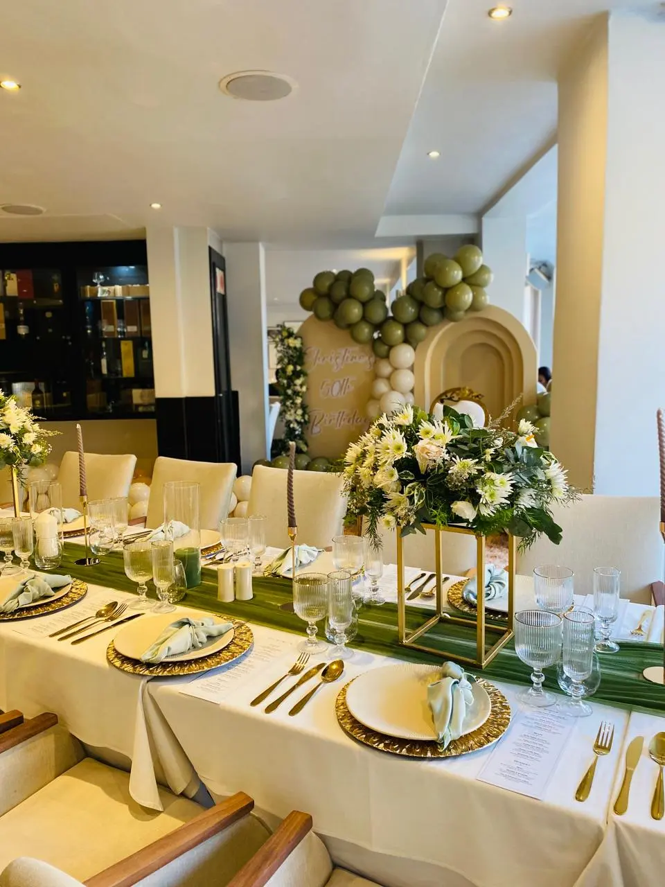 Magic Plum Olive Green Themed 50th Birthday Party